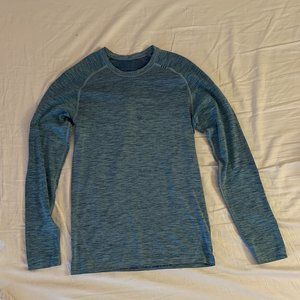Lululemon Blue Long Sleeve Athletic Shirt